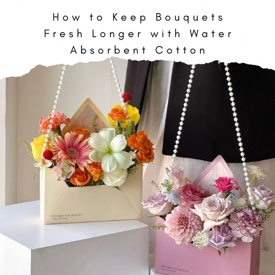 How to Keep Bouquets Fresh Longer with Water Absorbent Cotton