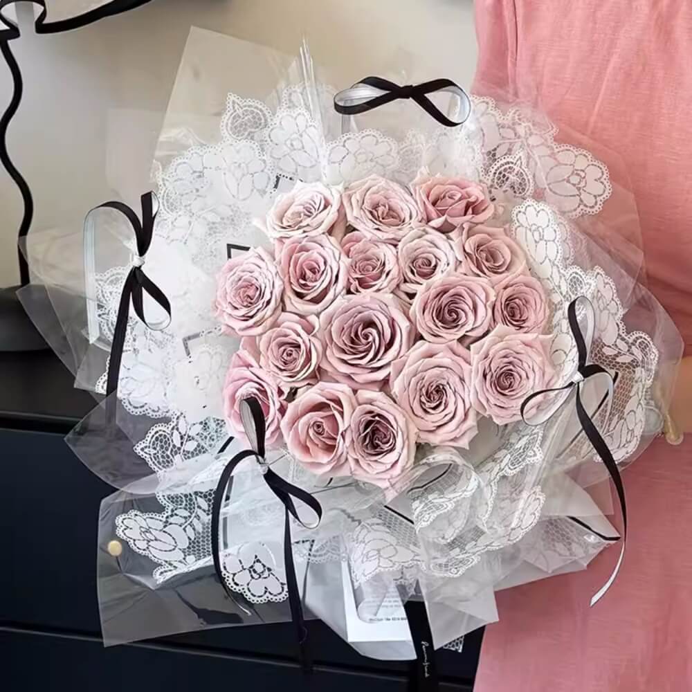 Society6 ケース Rose by Julia Brnv 4-Pink-White-