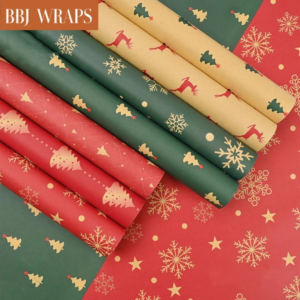 Vintage Christmas Flower Wrapping Paper for Gift Florist Packaging, 19 –  BBJ WRAPS