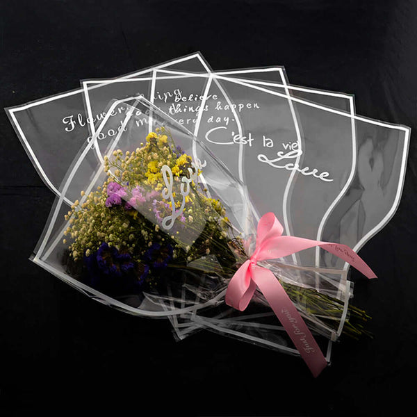    clear-flower-bag