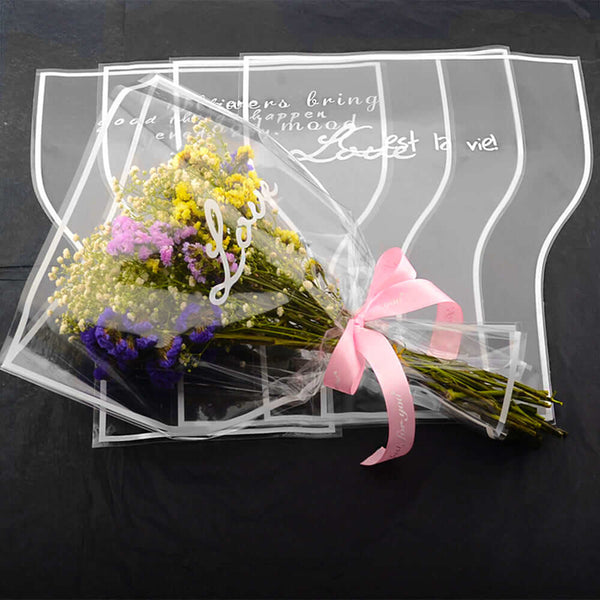    clear-flower-bags