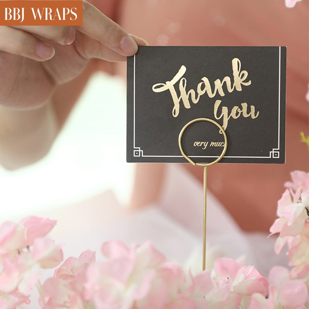 Gilding Metal Card Holder Sticks for Flower Bouquets – BBJ WRAPS