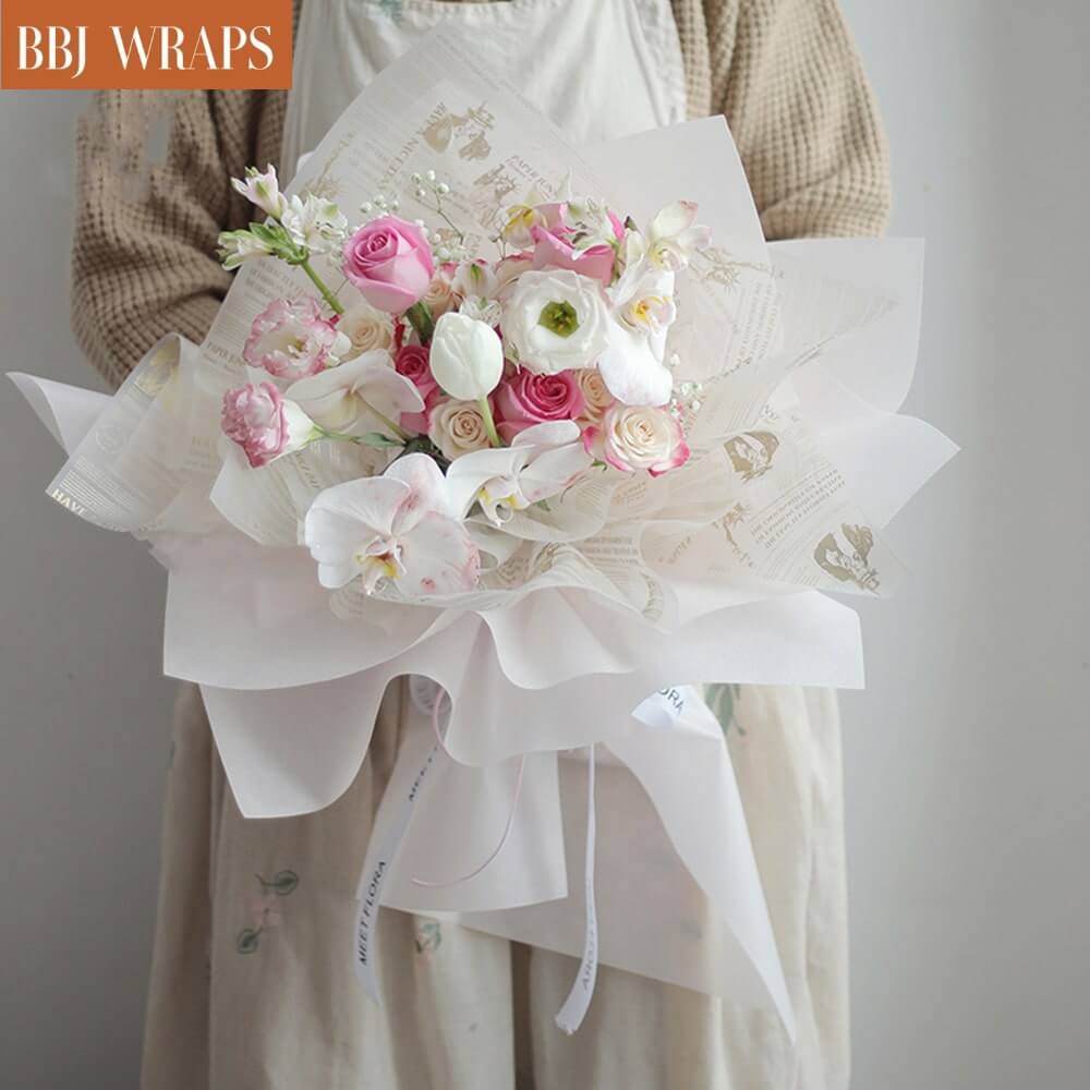 BBJ WRAPS Flower Bouquet Wrapping Paper  
