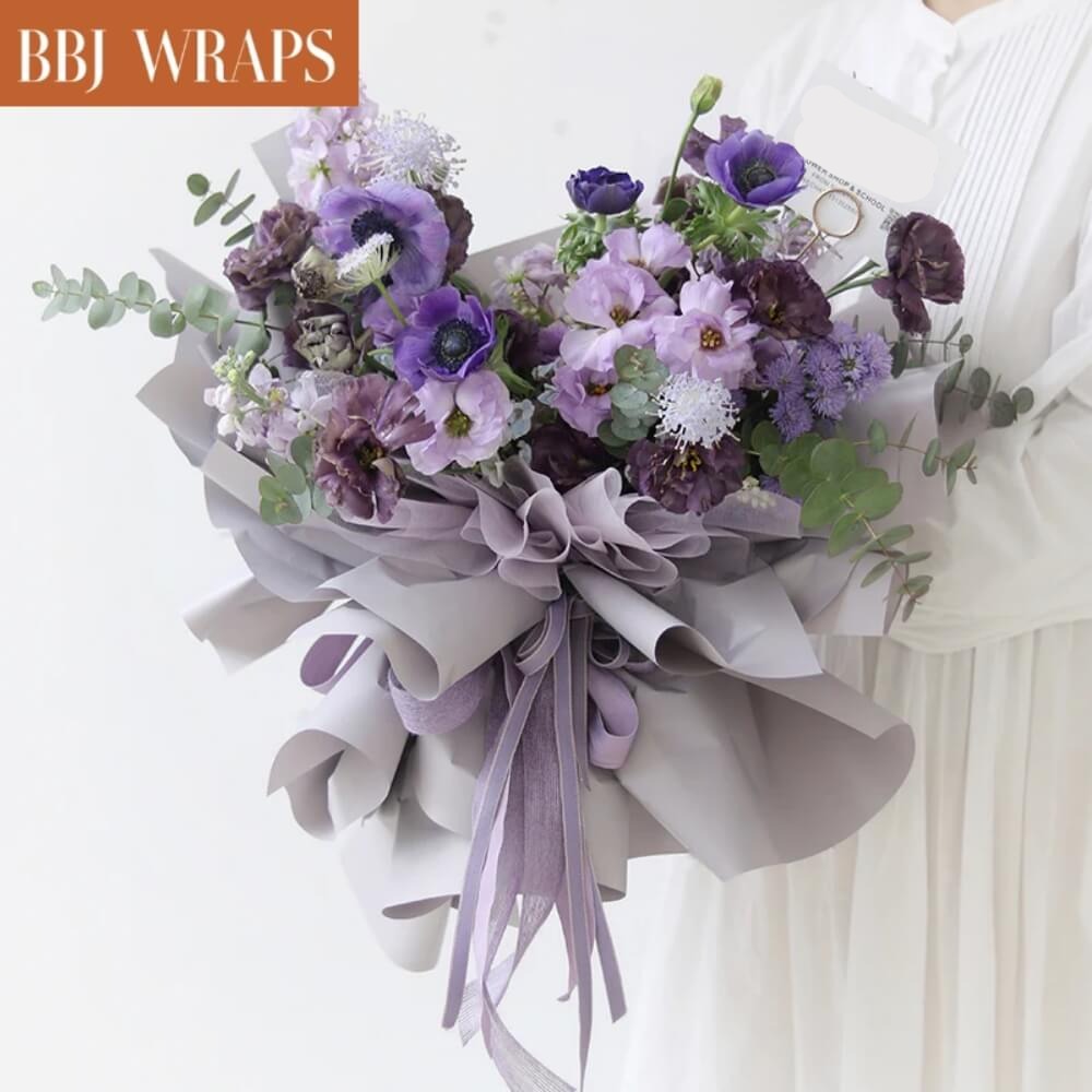 BOPP Film Waterproof Korean Flower Wrapping Bouquet Paper Material