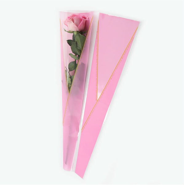    single-rose-sleeve-bouquet-bags