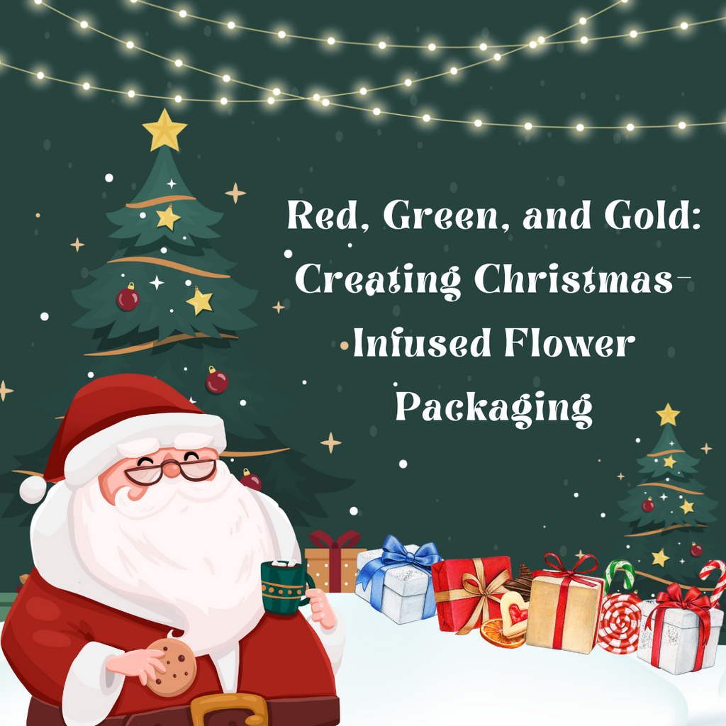 Red, Green, and Gold: Creating Christmas-Infused Flower Packaging