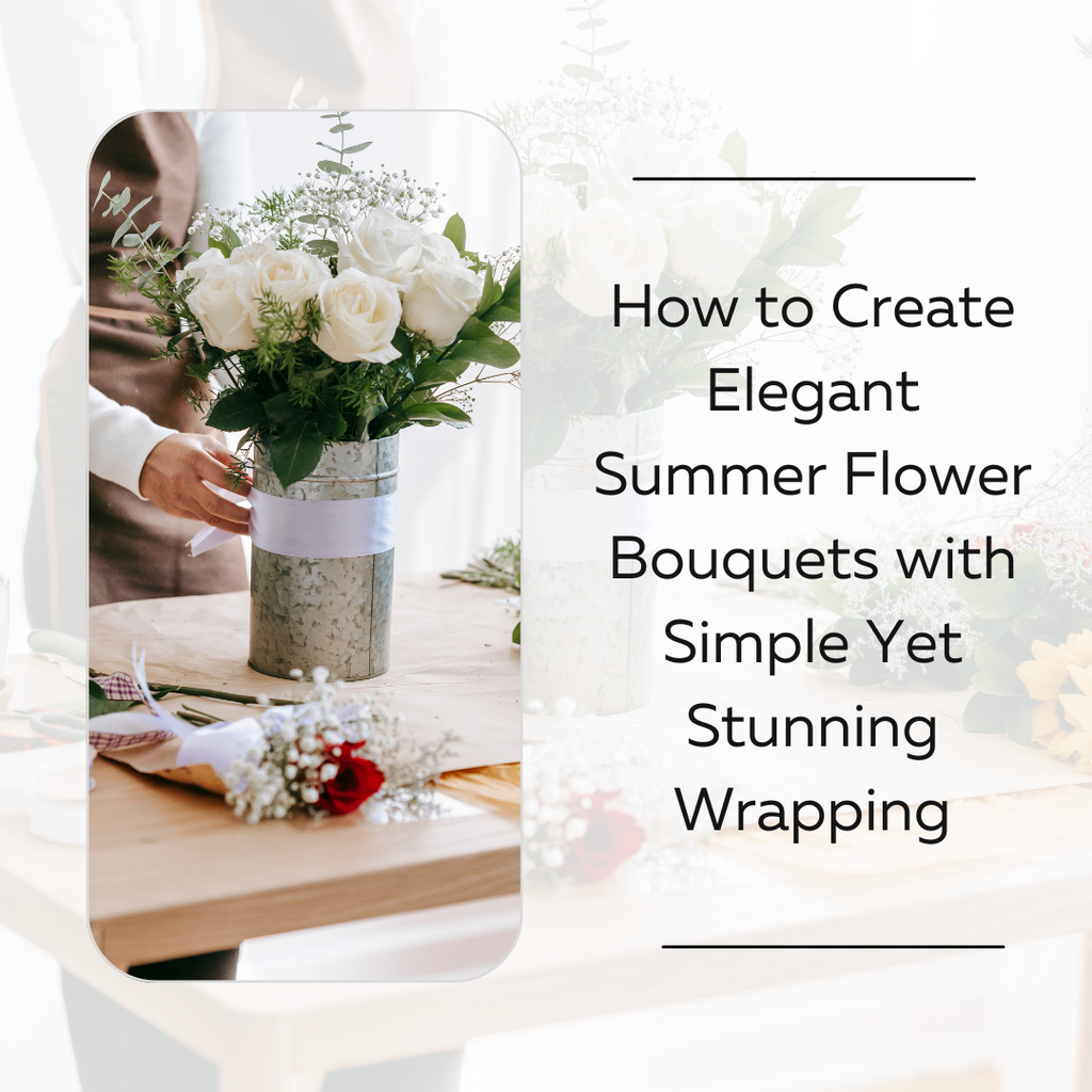 How to Create Elegant Summer Flower Bouquets with Simple Yet Stunning Wrapping