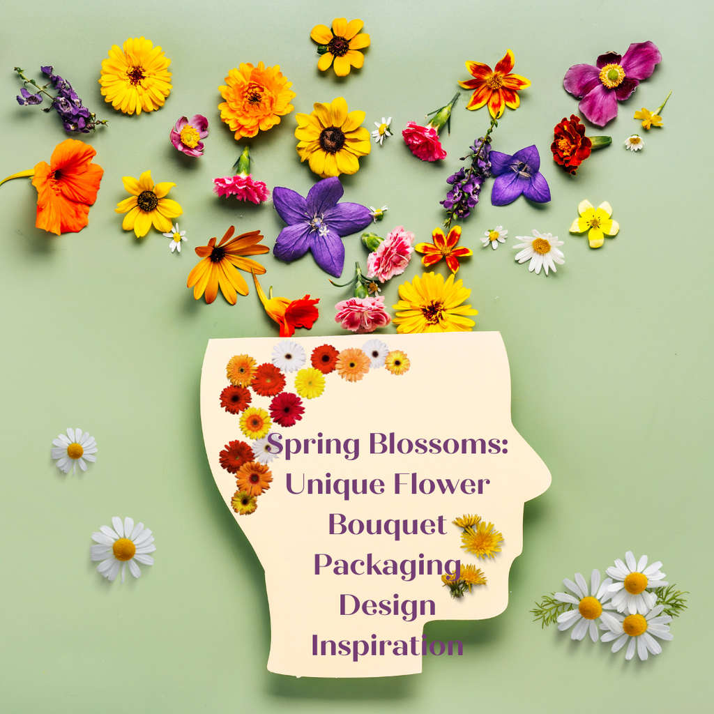 Spring Blossoms: Unique Flower Bouquet Packaging Design Inspiration