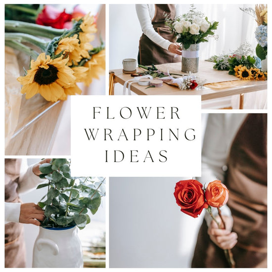 How to Wrap a Mini Hand Flower Bouquet || Flower Wrapping Ideas - BBJ WRAPS