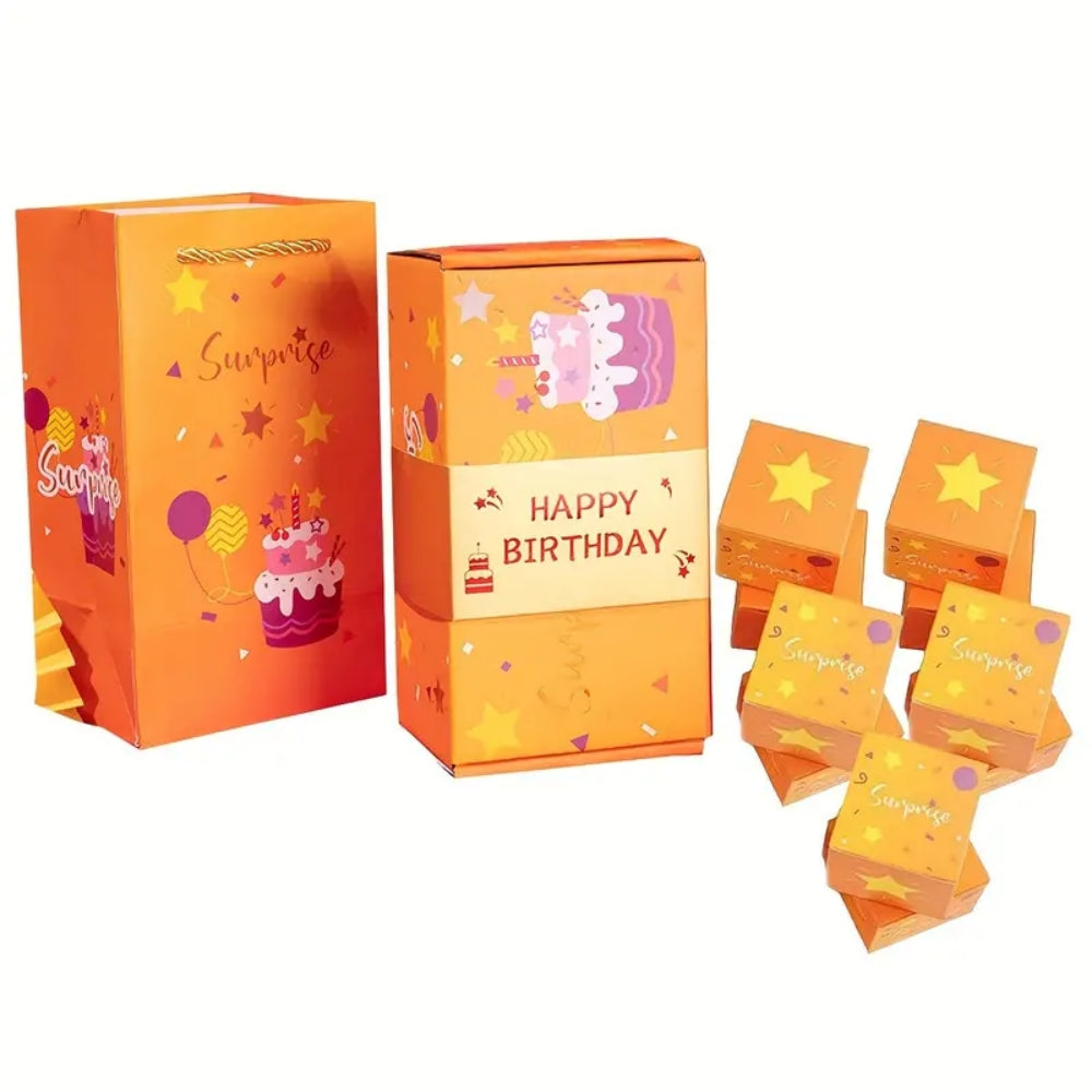 Surprise Pop-Up Box For Money With Confetti For Birthday Anniversary Valentine, 1 Count (12 Bounces)