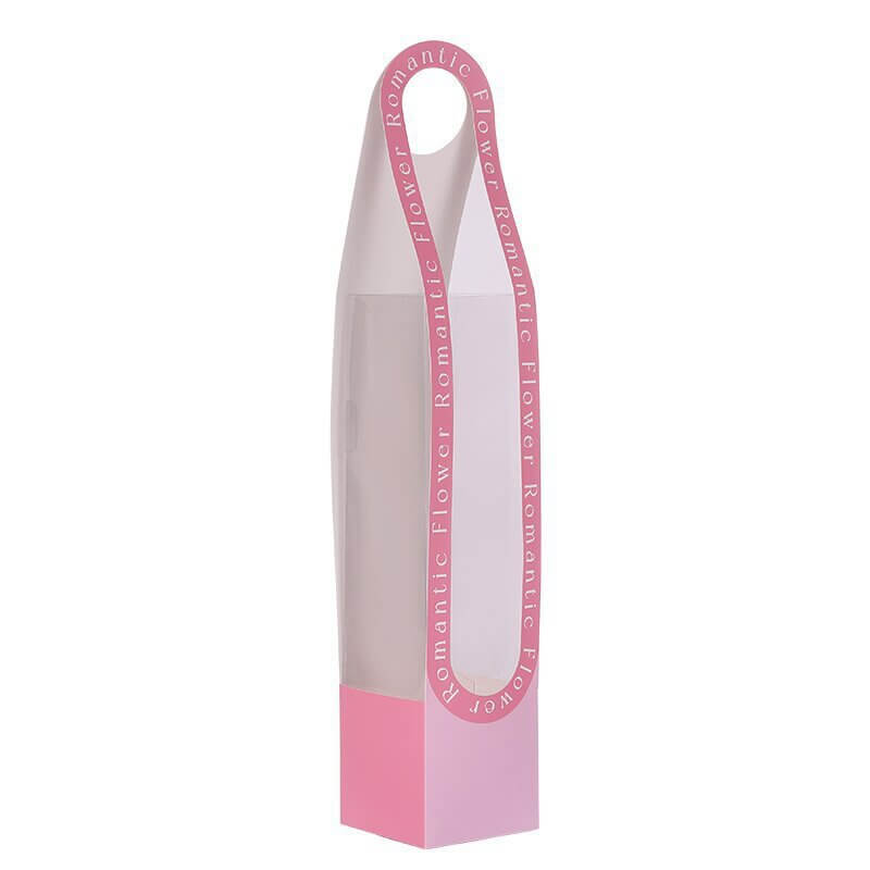 Flower Gift Packaging Box for Mother's Day, 3.2 × 3.2 × 17.7 Inches - 2 Counts