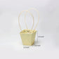 Waterproof Handheld Flower Wrapping Bags with Diamond Grid Pattern and Macaron Candy Colors, Set of 5