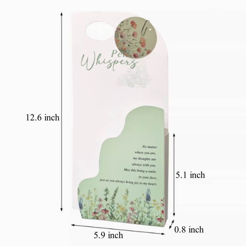 Multiple Stem Flower Carry Bag, 12.6×5.9×0.8 Inch - 5 Counts
