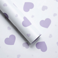 Heart Thick Flower Wrapping Paper, 22.4×22.4 Inch - 20 Sheets