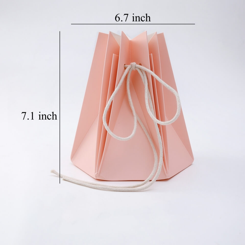 Waterproof Kraft Flower Bouquet Wrapping Bag, 6.7 x 7.1 Inch - 2 Counts