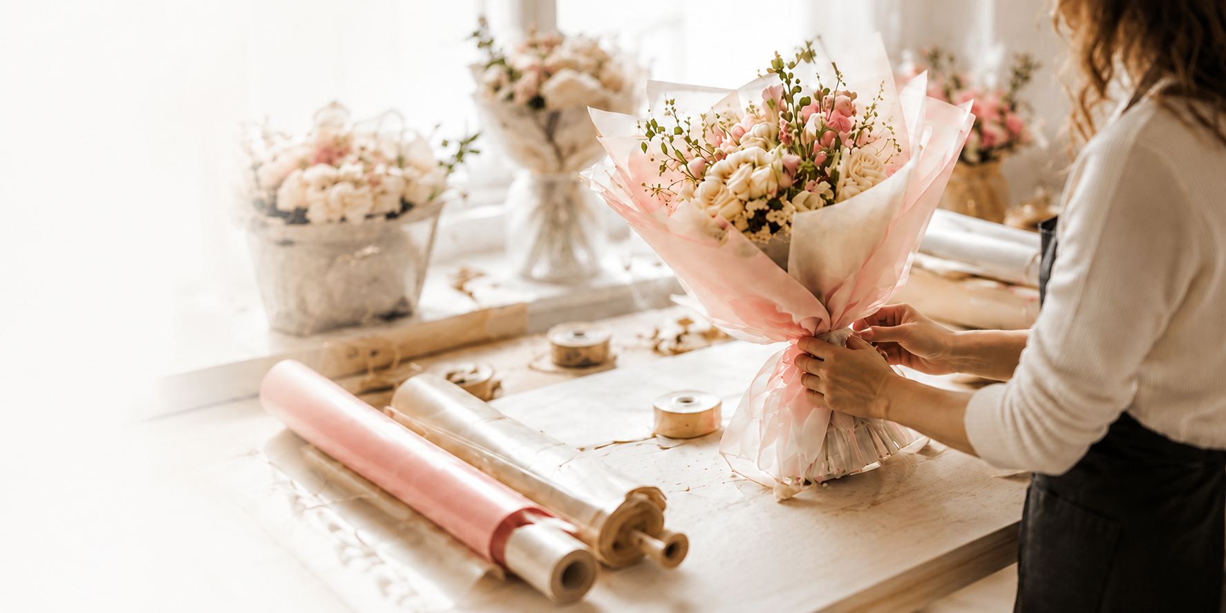Korean flower wrap collection