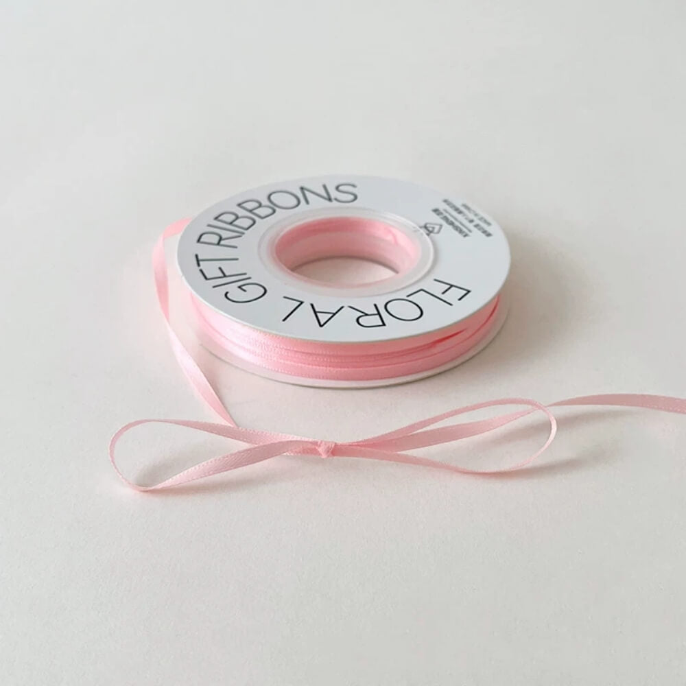 Thin Floral Bouquet Ribbon Flower Arrangements Supplies, 0.12" × 50 Yard