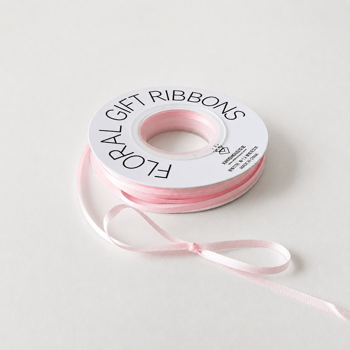 Thin Floral Bouquet Ribbon Flower Arrangements Supplies, 0.12" × 50 Yard