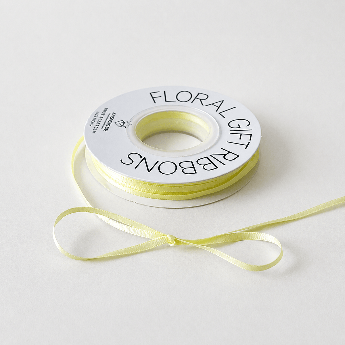 Thin Floral Bouquet Ribbon Flower Arrangements Supplies, 0.12" × 50 Yard