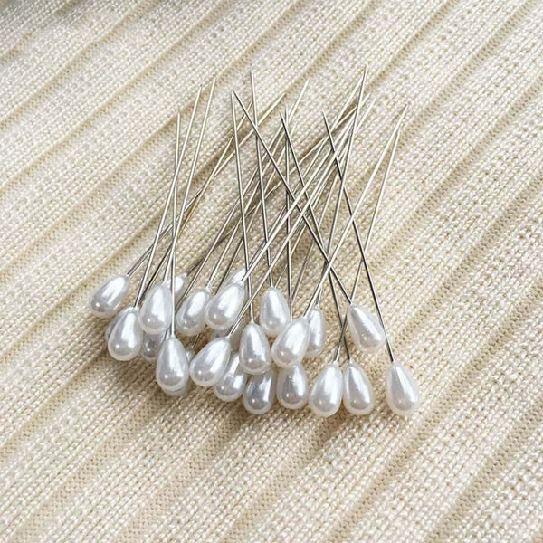 Flower Bouquet Teardrop Pearl Boutonniere Pins for Wedding Florist Dec ...