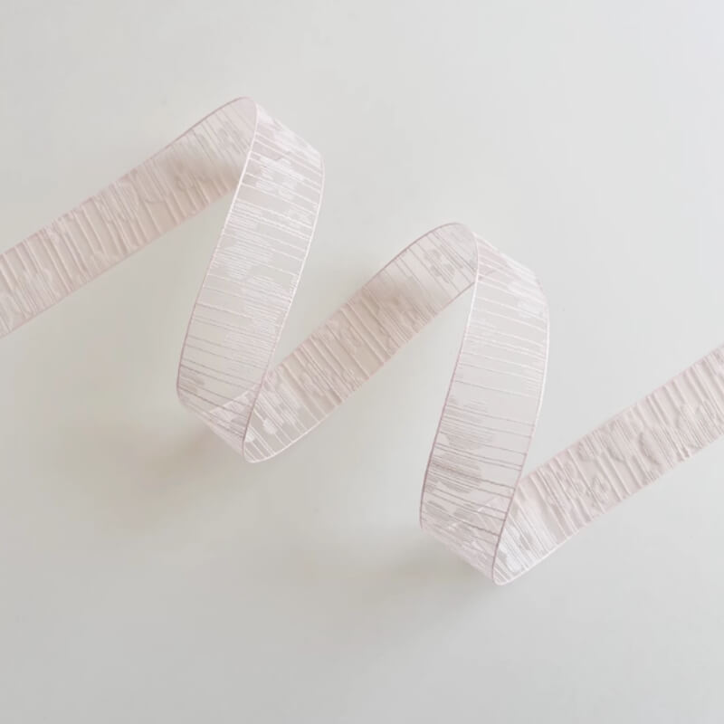 Floral Pattern Mesh Flower Ribbon for Florist Supplies, 1 Inch x10 Yard - 1 Roll
