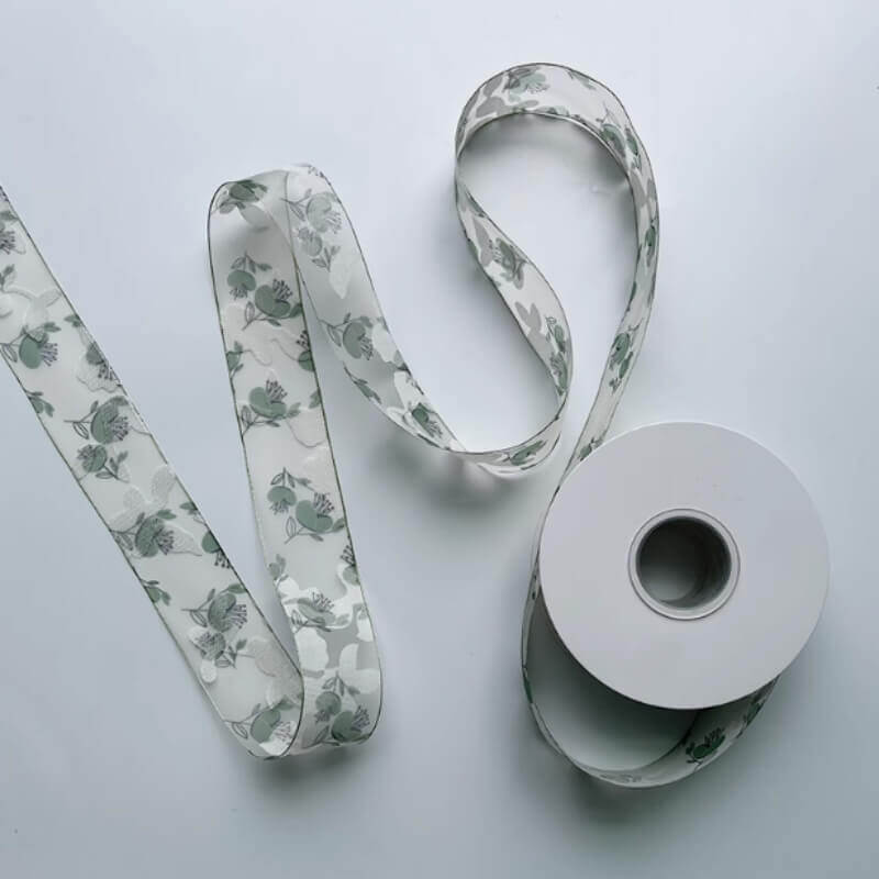 Floral Organza Flower Ribbon for Florist Supplies, 1.6 Inch x 10 Yard - 1 Roll