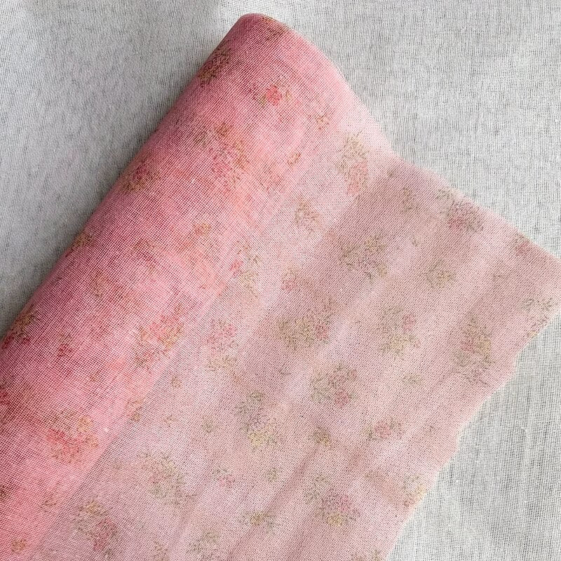 Printed Floral Mesh Flower Wrapping Paper Korean Floral Wrapping Paper, 18.9 Inch x 5 Yards - 1 Roll