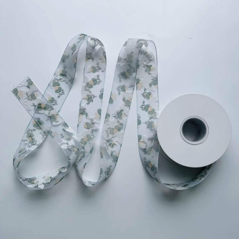 Floral Organza Flower Ribbon for Florist Supplies, 1.6 Inch x 10 Yard - 1 Roll