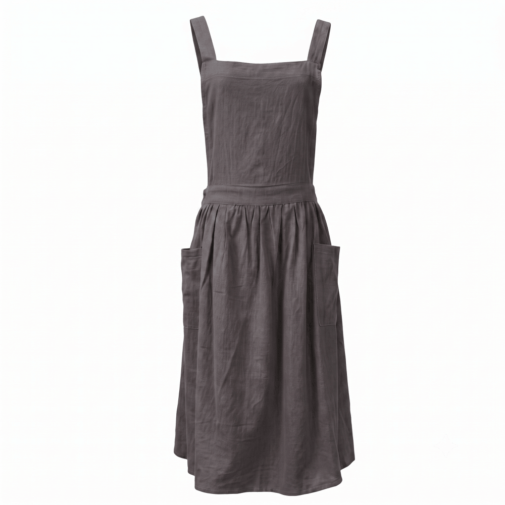 Adjustable Bib Apron with Pockets -Super Comfortable Cotton