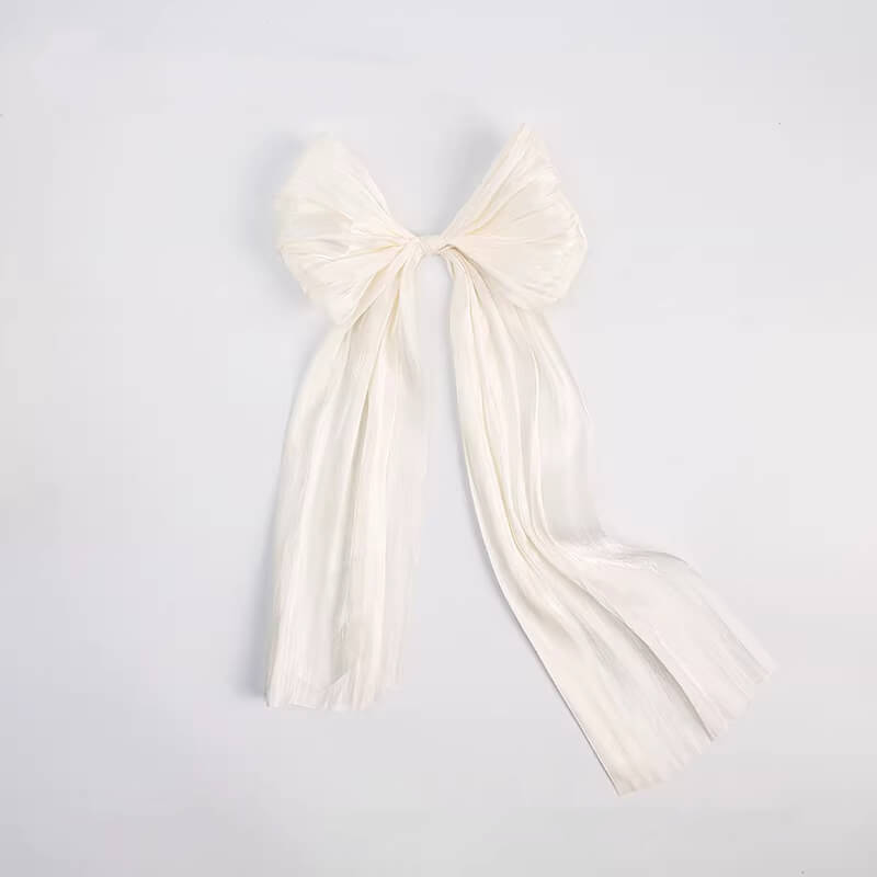 Pearl Organza Bow Flower Ribbon for Bouquets Floral Supplies for Fresh Flowers & Flower Arrangement Supplies, 7.9 Inch*1.3 Yard - 2 Ribbons