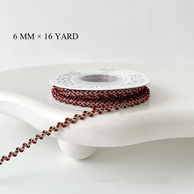Winter Snowtime Christmas Ribbon for Flower Bouquets, 1 Roll