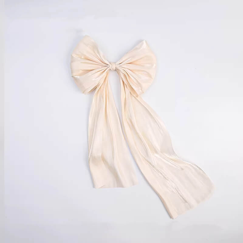 Pearl Organza Bow Flower Ribbon for Bouquets Floral Supplies for Fresh Flowers & Flower Arrangement Supplies, 7.9 Inch*1.3 Yard - 2 Ribbons