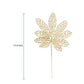 Artificial Christmas Gold Leaf Branches Picks for New Year&