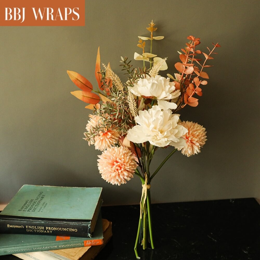 Masculine Woven Floral Wrapping Paper · Creative Fabrica