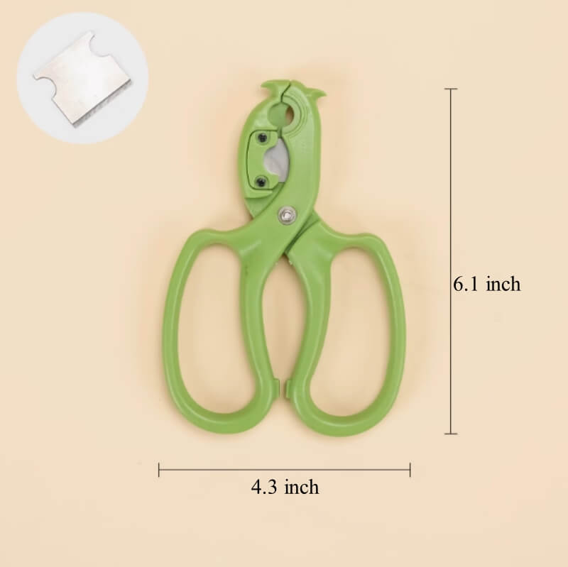 Rose Thorn Stripper & Pruner with Replaceable Blades, 4.1×6.1 Inch - 1 Pcs