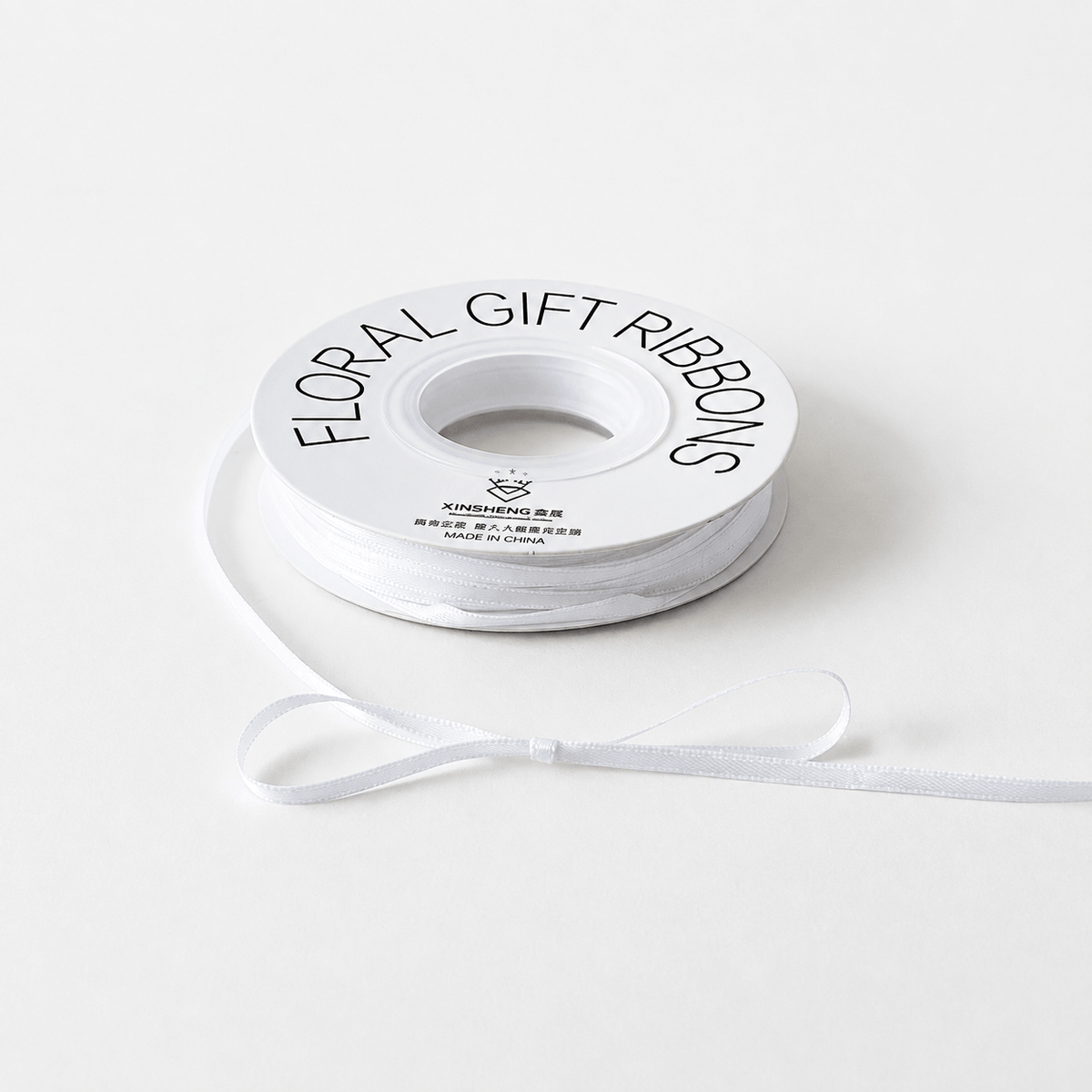 Thin Floral Bouquet Ribbon Flower Arrangements Supplies, 0.12" × 50 Yard