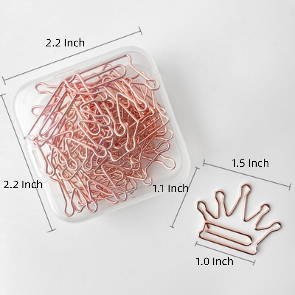 Creative Metal Paperclips for Floral Crafts and Office Supplies, Assorted Sizes and Shapes, Set of 20 Counts