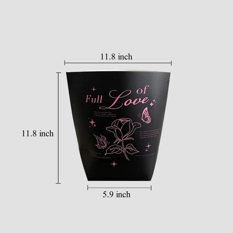 Romantic Flower Bouquet Hug Bag, 5.9 x 11.8 x 11.8 Inches – 1 Count