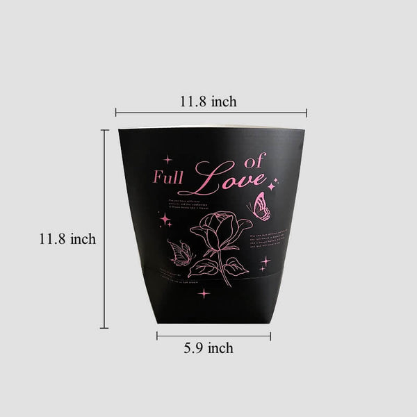 Romantic Flower Bouquet Hug Bag, 5.9 x 11.8 x 11.8 Inches – 1 Count