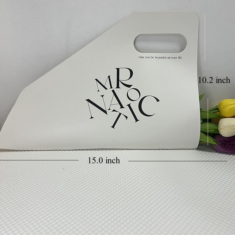 Minimalist Flower Gift Bags for Valentine’s Day, 10.2 x 15.0 inches - 3 Counts