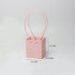 Waterproof Handheld Flower Wrapping Bags with Diamond Grid Pattern and Macaron Candy Colors, Set of 5