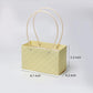 Waterproof Handheld Flower Wrapping Bags with Diamond Grid Pattern and Macaron Candy Colors, Set of 5