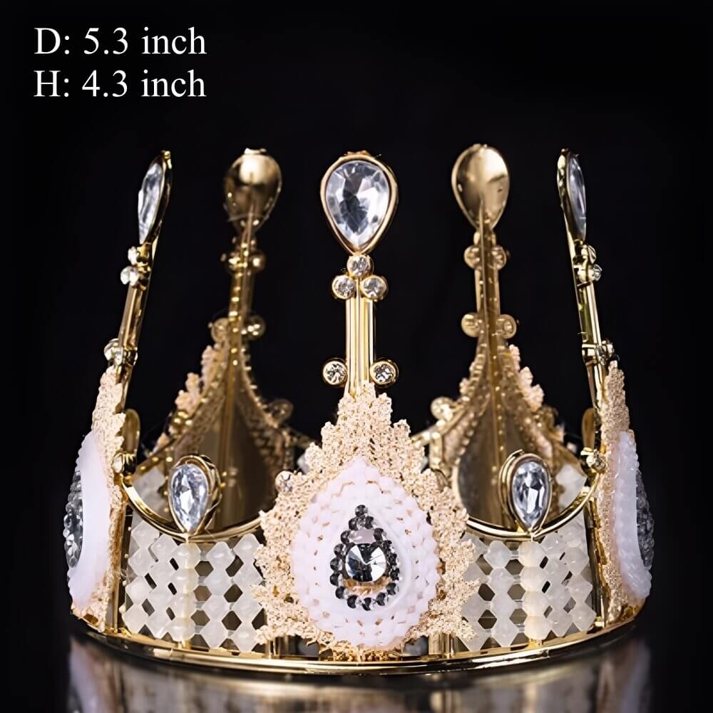 Pearl Crown Flower Bouquet Decorations for Florist Supplies, 5 Pcs
