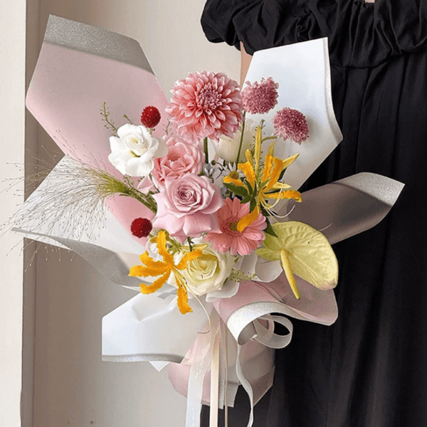 flower-wrapping-paper-bouquet