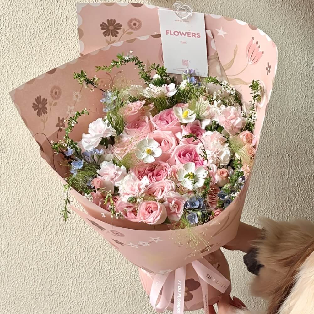 flower-wrapping-paper
