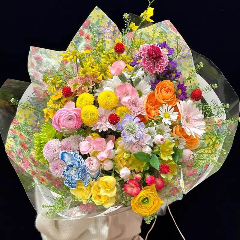 flower-wrapping-paper