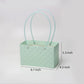 Waterproof Handheld Flower Wrapping Bags with Diamond Grid Pattern and Macaron Candy Colors, Set of 5