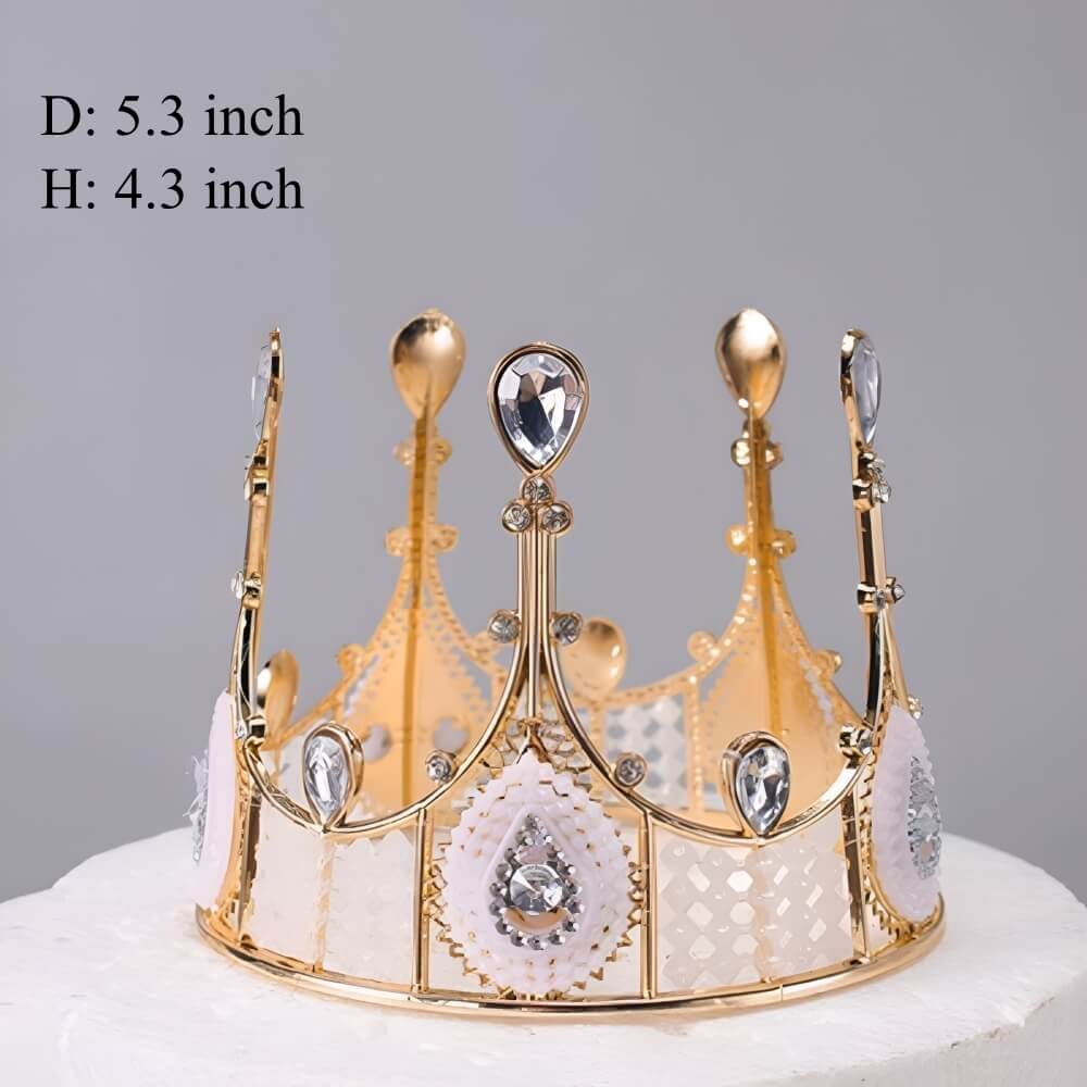 Pearl Crown Flower Bouquet Decorations for Florist Supplies, 5 Pcs