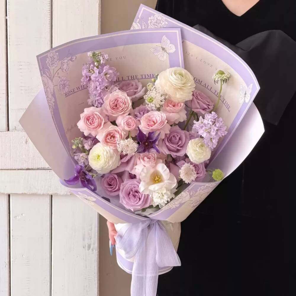 korean-flower-wrapping-paper
