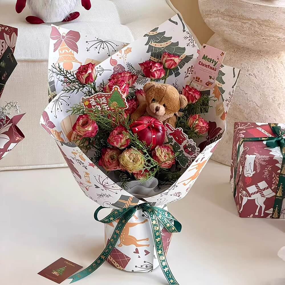 korean-flower-wrapping-paper